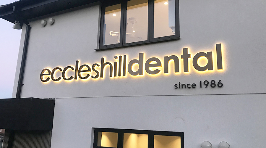 Eccleshill Dental Illuminated Sign